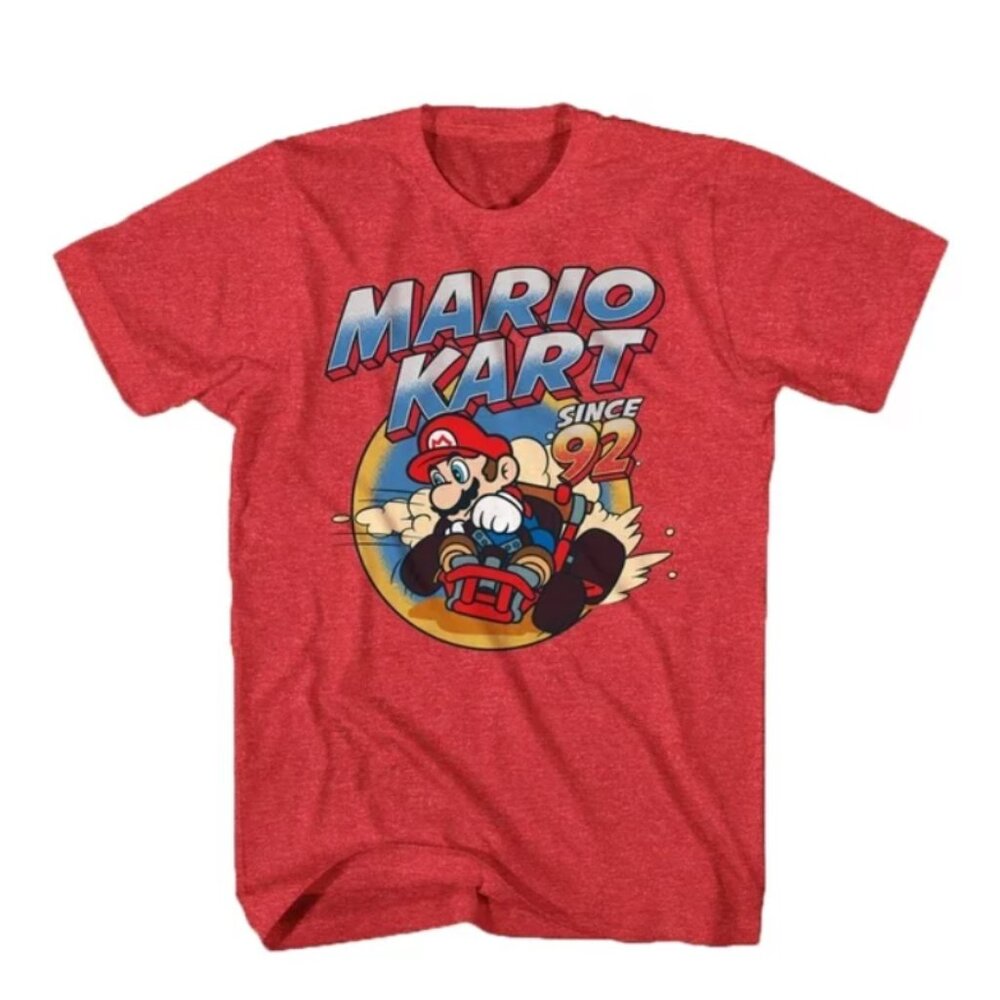 Mario Kart Since '92 Red Graphic T-Shirt - Large